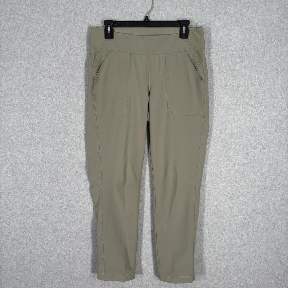 Weatherproof Vintage Pants Small Army Olive Crop Elastic Stretch Pockets Hiking